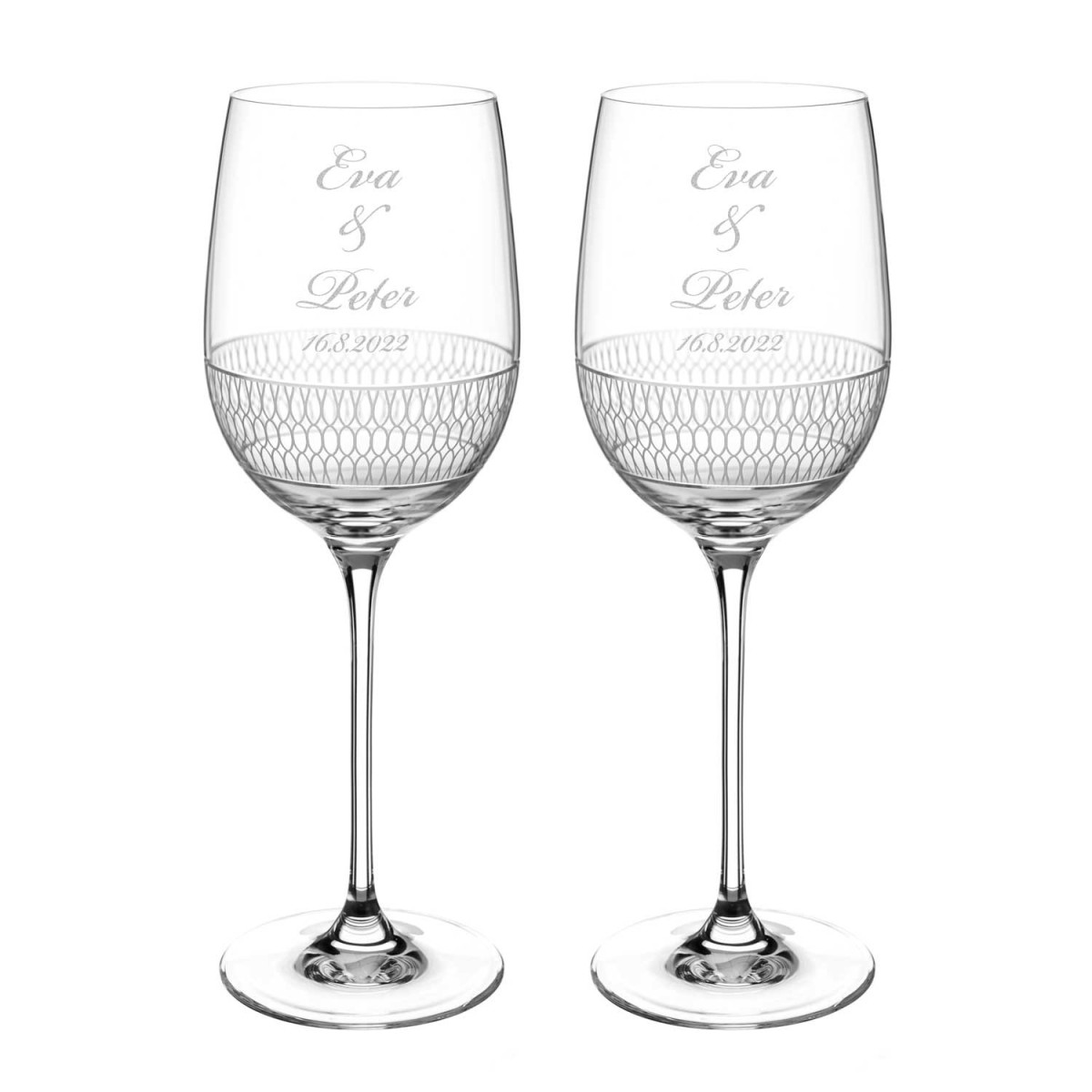 Elise svatební sklenice na víno
